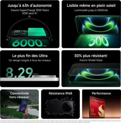 Smartphone XIAOMI 17 Ultra conçu avec Leica 512Go Noir 5G - Image 4