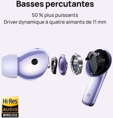 Ecouteurs HUAWEI Freebuds 6i noir - Image 3
