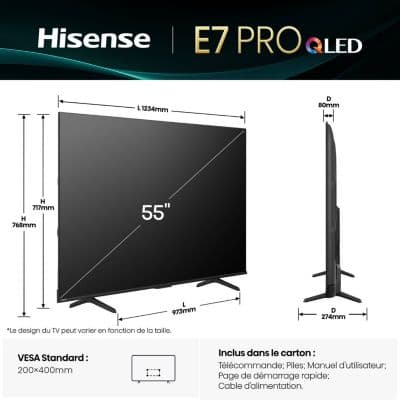 TV QLED HISENSE 55E79Q PRO (139cm) - Image 5