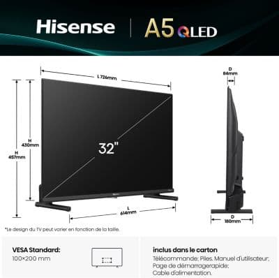 TV LED HISENSE 32A5Q 2025 (80cm) - Image 5