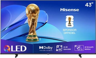 TV QLED HISENSE 43E7Q 2025 (108cm)