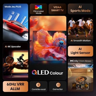 TV QLED HISENSE 58E7Q 2025 (146cm) - Image 3