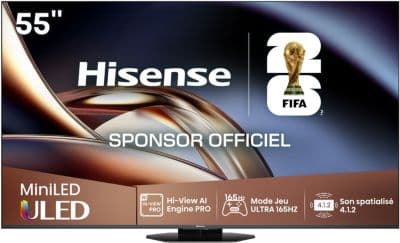 TV Mini Led HISENSE 55U8Q 2025 (139cm)