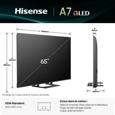 TV QLED HISENSE 65A7Q 2025 (164cm) - Image 5