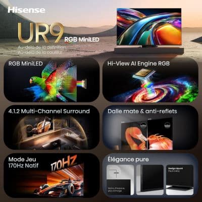 TV Mini Led HISENSE 65UR9S (164cm) - Image 3