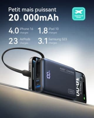 Batterie externe INIU 20 000 mAh Pocket Power - Image 4