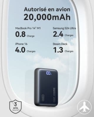 Batterie externe INIU 20000 mAh 65W Leopard Power - Image 4