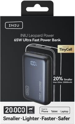 Batterie externe INIU 20000 mAh 65W Leopard Power - Image 6