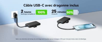 Batterie externe INIU 10000 mAh Pocket Neo USB-A + 2 USB-C - Image 7