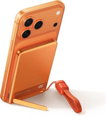 Batterie externe INIU 5000 mAh Magnet Qi2 MagPro slim orange - Image 2