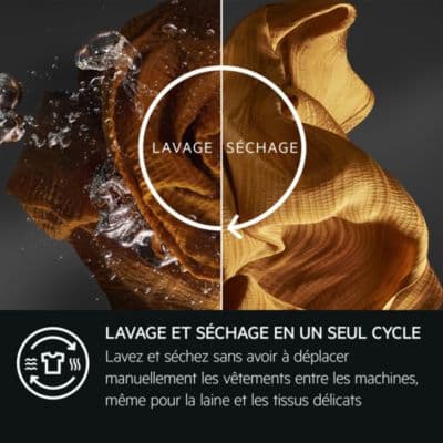 Lave linge séchant hublot AEG LWR98B166X - Image 3