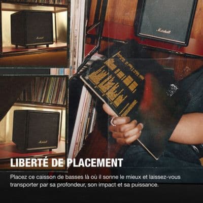 Barre de son MARSHALL HESTON 120 Noire + Caisson de basse MARSHALL HESTON SUB 200 Noir - Image 7