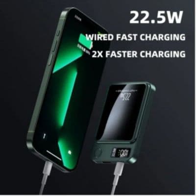 Batterie externe HOBBYTECH à induction pour iPhone 10 000mAh Noir - Image 4