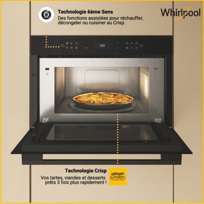 Micro ondes grill encastrable WHIRLPOOL WMD7O4TBF - Image 2