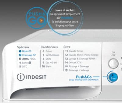 Lave linge séchant hublot INDESIT BDE96435WKVFR - Image 2