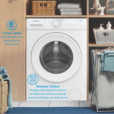 Lave linge hublot INDESIT IMA864MYTIMEFR - Image 2