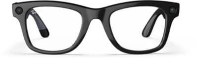 Lunettes connectées META Ray-Ban Wayfarer, Noir Brillant, Transparent - Image 2