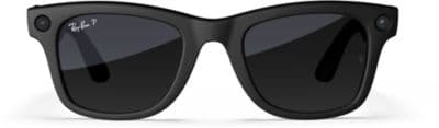Lunettes connectées META Ray-Ban Wayfarer, Noir Mat, Dégradé Graphite Polarisé - Image 2