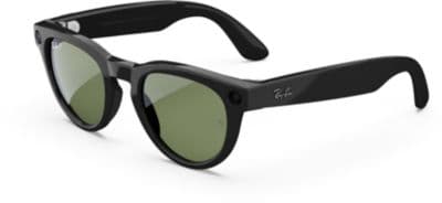 META Lunettes connectées META Ray-Ban Headliner (Gen 1), Noir Brillant, Vert G15 Polarisé