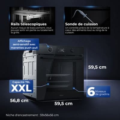 Four encastrable HAIER ID2P5B5EYTB - Image 3