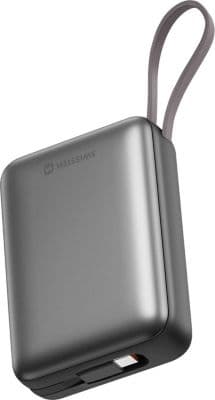 Batterie externe SWISSTEN 20000mAh Câbles USB-C et Lightning Gris - Image 2