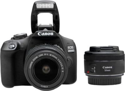 Appareil photo Reflex CANON EOS 2000D + EF-S 18-55 IS II + EF 50mm - Image 2