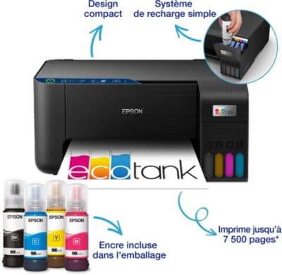 Imprimante jet d'encre EPSON EcoTank ET2862 - Image 2