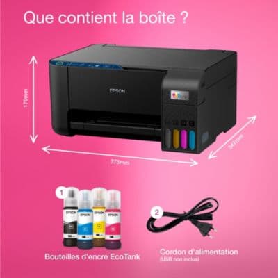 Imprimante jet d'encre EPSON EcoTank ET2862 - Image 4