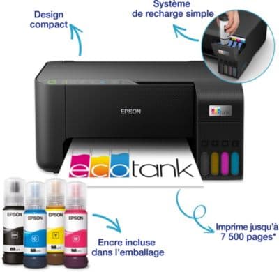 Imprimante jet d'encre EPSON EcoTank ET 2865 - Image 2