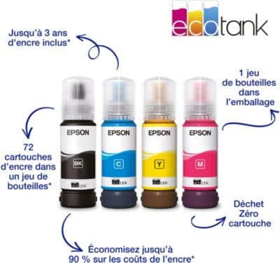 Imprimante jet d'encre EPSON EcoTank ET 2865 - Image 3