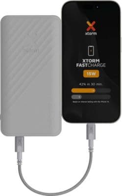 Batterie externe XTORM 20 000mAh USB-A/USB-C Modèle Go2 15W - Image 4