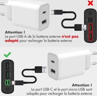 Batterie externe IMOSHION Batterie externe - 20000 mAh - Vert - Image 4