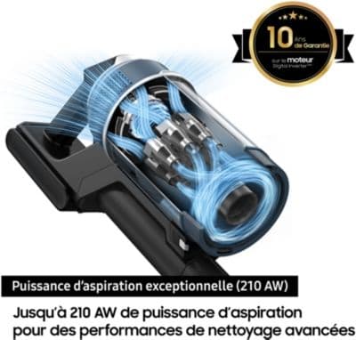 Aspirateur balai SAMSUNG Jet 95 Pet 2 Batteries VS20C95D2TK - Image 5