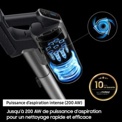 Aspirateur balai SAMSUNG Jet 75E Pro Silver VS20B75BDR5 - Image 5