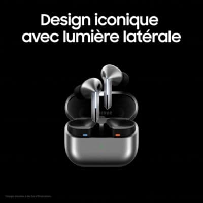 Ecouteurs SAMSUNG Galaxy Buds 3 Pro Gris - Image 3
