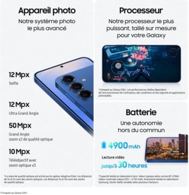Smartphone SAMSUNG Galaxy S25 128Go Noir Absolu - Image 6