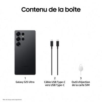 Smartphone SAMSUNG Galaxy S25 Ultra Noir Titane 1To - Image 8