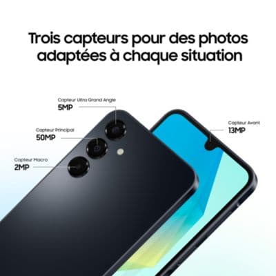 Smartphone SAMSUNG Galaxy A16 128Go Bleu nuit 4G - Image 6