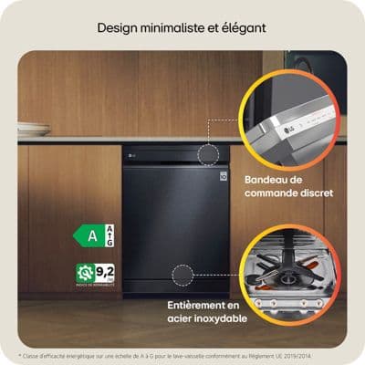 Lave vaisselle 60 cm LG DF587HMS - Image 4
