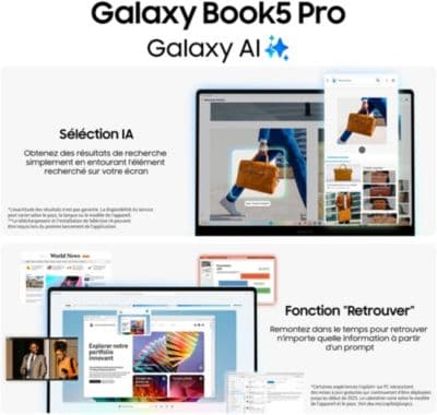 Ordinateur portable SAMSUNG Galaxy Book5 Pro 14'' Copilot+ PC Gris - Image 3