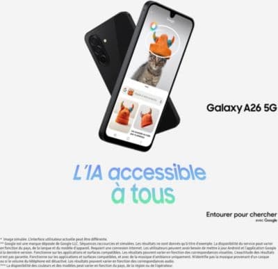 Smartphone SAMSUNG Galaxy A26 Noir 128Go 5G - Image 3