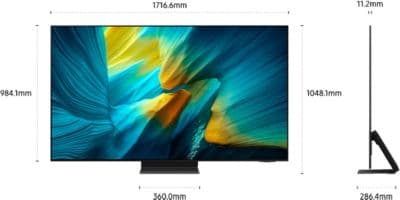 TV OLED SAMSUNG TQ77S95F sans reflet 4K AI Smart TV 2025 - Image 2