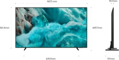 TV QLED SAMSUNG TQ43Q7F3 4K AI SmartTV 2025 - Image 2