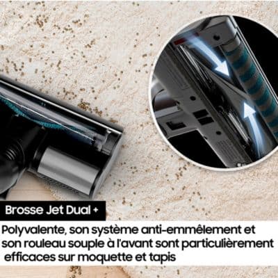 Aspirateur balai SAMSUNG Bespoke AI Jet Lite Complete Extra 2 batteries VS80F28EES - Image 9