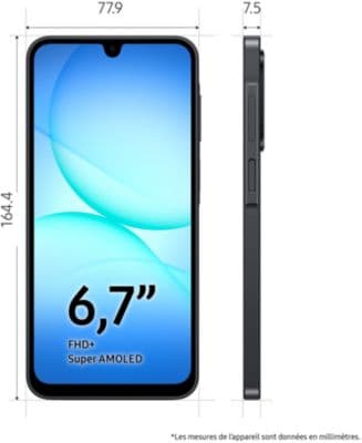 Smartphone SAMSUNG Galaxy A17 128Go Noir 5G - Image 3