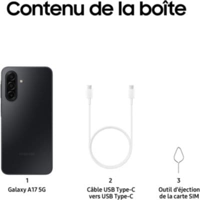 Smartphone SAMSUNG Galaxy A17 128Go Noir 5G - Image 4