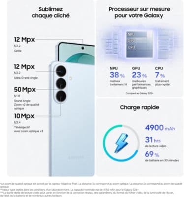 Smartphone SAMSUNG Galaxy S26+ Bleu 512Go - Image 4