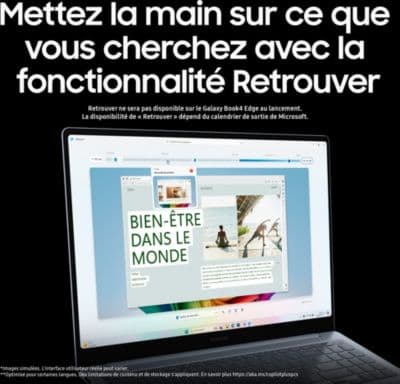 Ordinateur portable SAMSUNG Galaxy Book4 Edge+souris+sacoche - Image 5