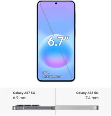 Smartphone SAMSUNG Galaxy A57 256Go Bleu clair 5G - Image 8