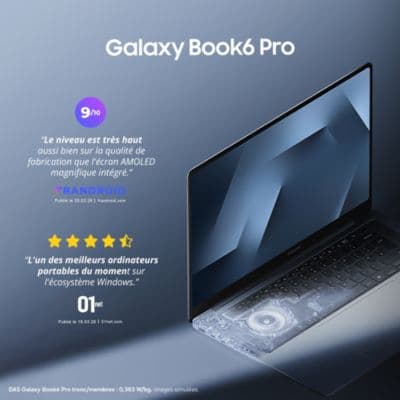 Ordinateur portable SAMSUNG Galaxy Book6 Pro AI 14" Tactile - Intel Core Ultra X7 - 16 Go RAM - SSD 512 Go - Copilot+ - Image 3